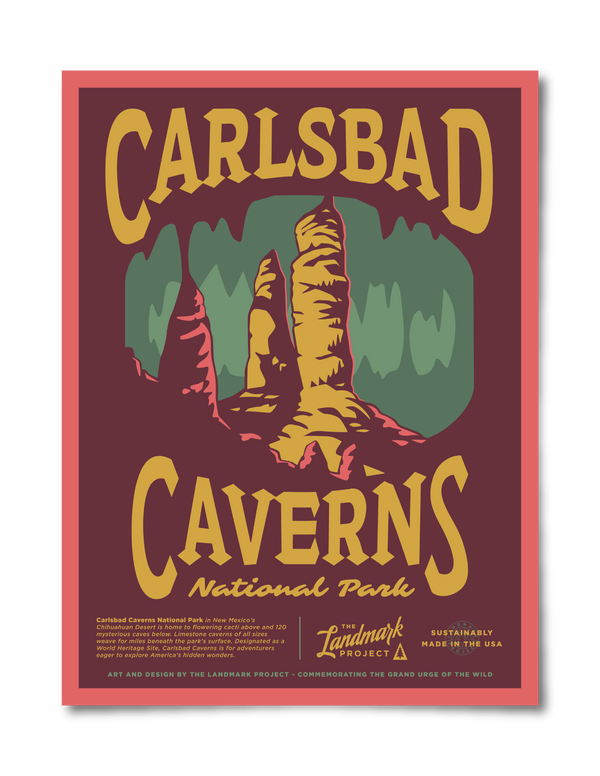 Carlsbad Caverns National Park - 12x16 Poster