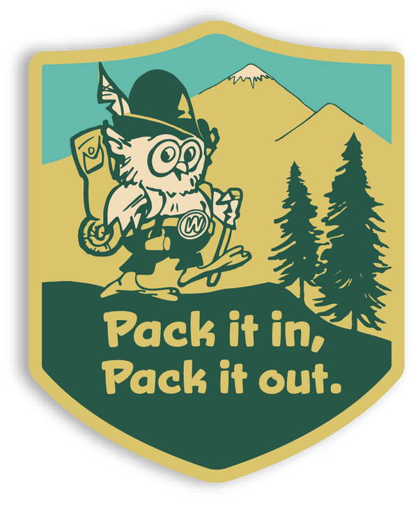Pack It In, Pack It Out Sticker