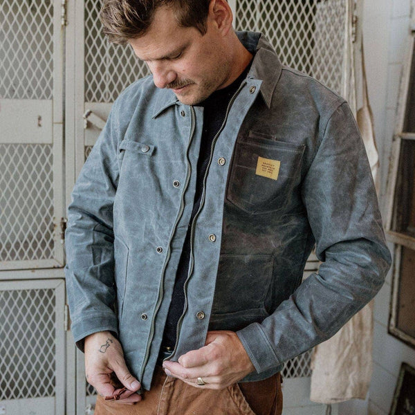 Cabin Jacket with Zipper : Charcoal