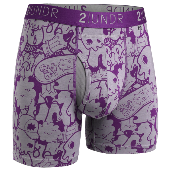 2UNDR Swing Shift Boxer Brief - Skulled (6" inseam)