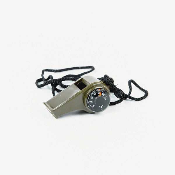 Lanyard Whistle + Thermometer/Compass