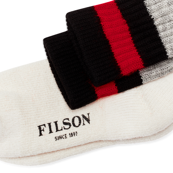 1970s Logger Thermal Socks - Blk/Red