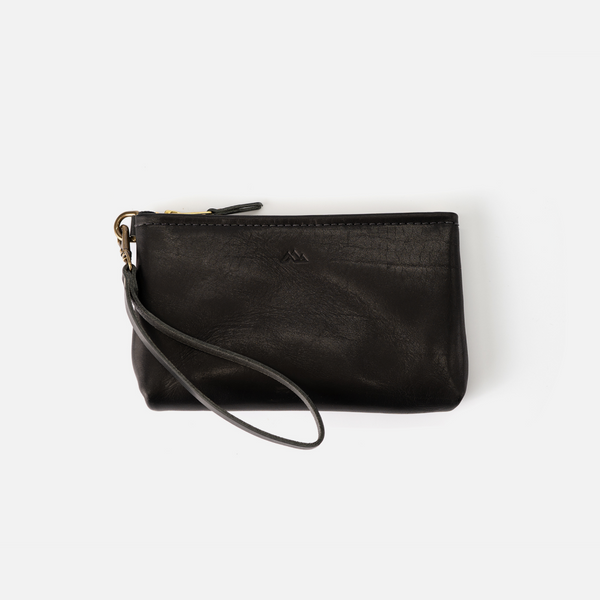 McKinley Clutch | Leather Clutch with Wrist Strap: Natural