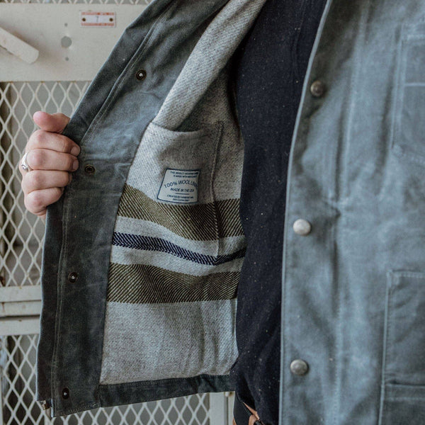 Cabin Jacket with Zipper : Charcoal