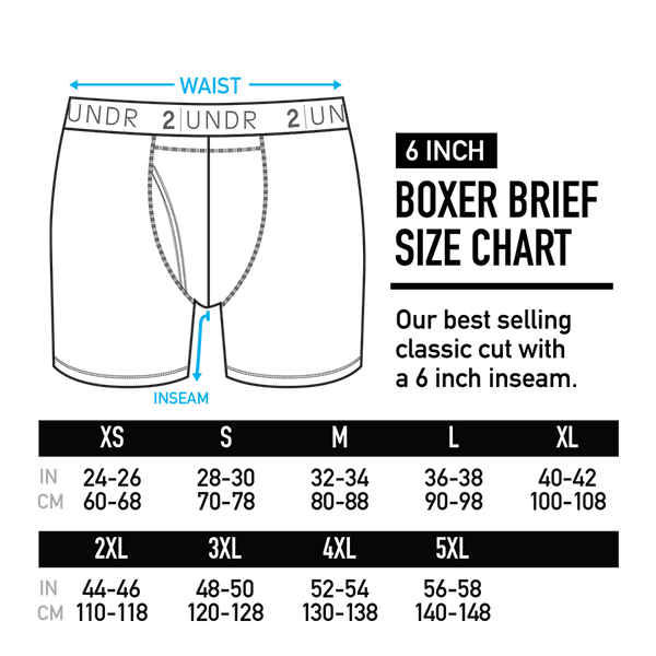 2UNDR Swing Shift Boxer Brief - Surf Bus (6" inseam)