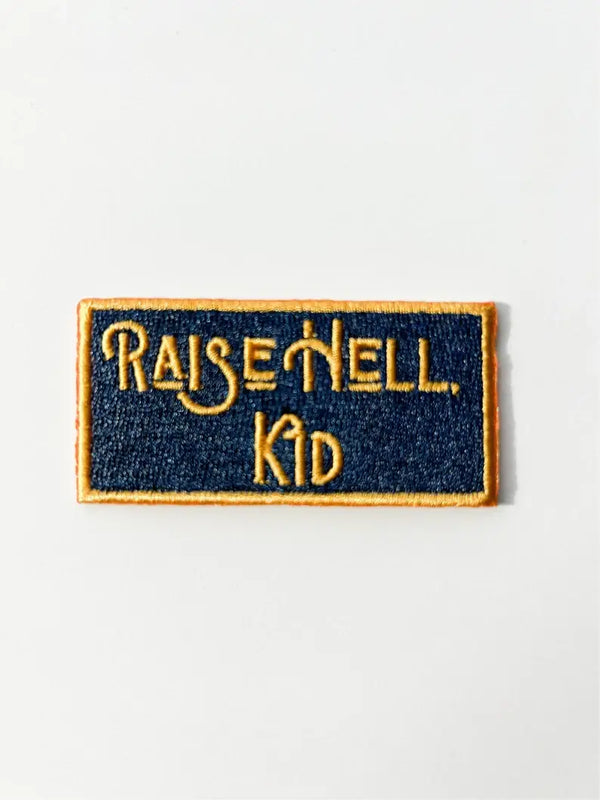 Raise Hell Kid Patch - Blue/Yellow