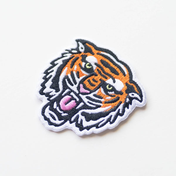 Bengal Tiger Face Embroidered Iron on Patch