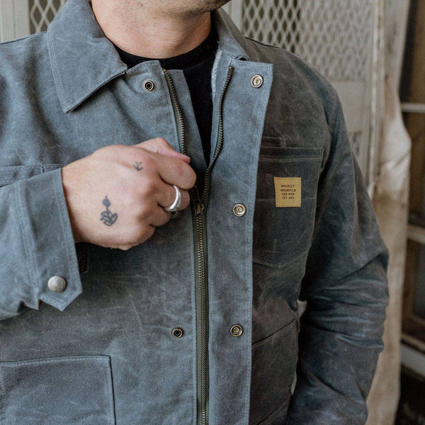 Cabin Jacket with Zipper : Charcoal