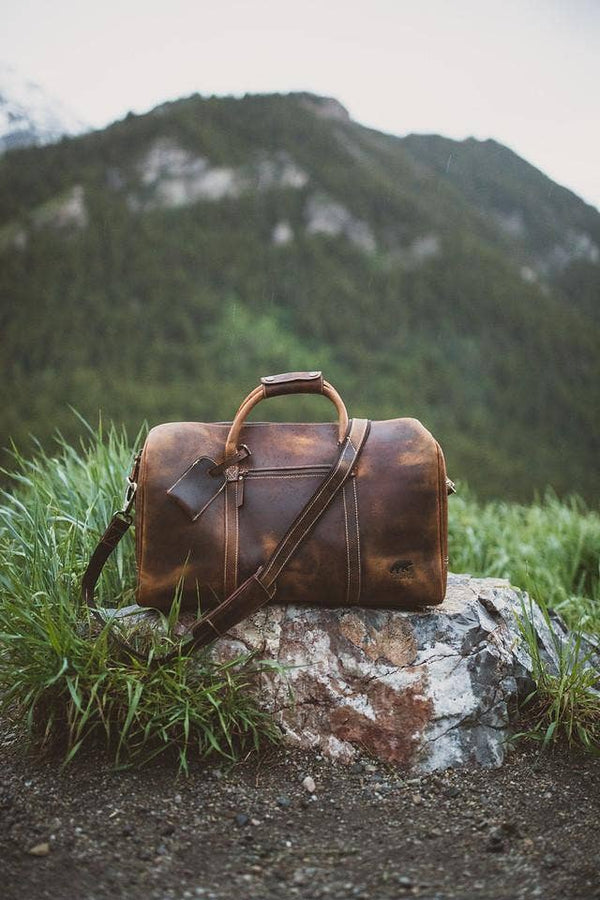 30L Weekender Duffel: Antique Brown