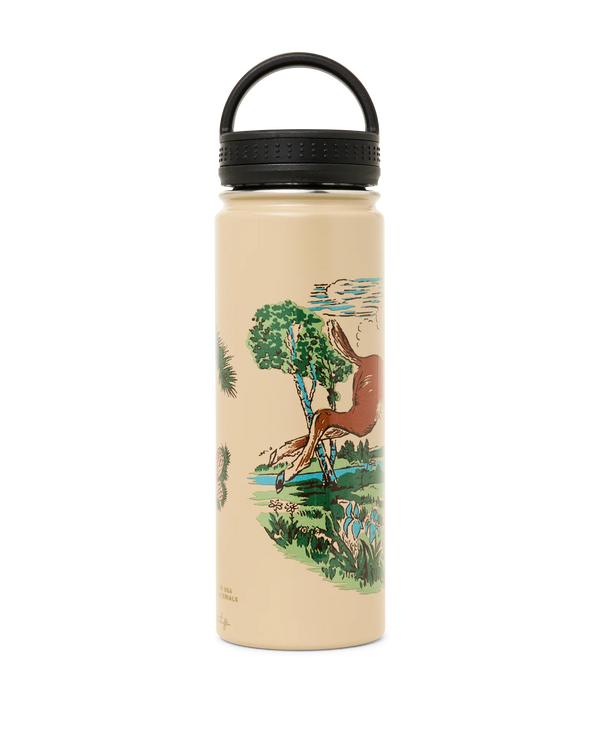 Metal Water Bottle 20oz - Sandstone Deer Leap