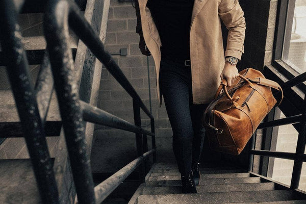 30L Weekender Duffel: Antique Brown