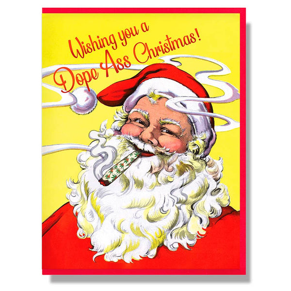 Wishing You A Dope Ass Christmas Card: Single Card