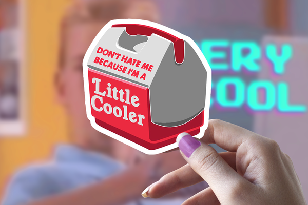Don't Hate Me I'm A Little Cooler Vinyl Sticker
