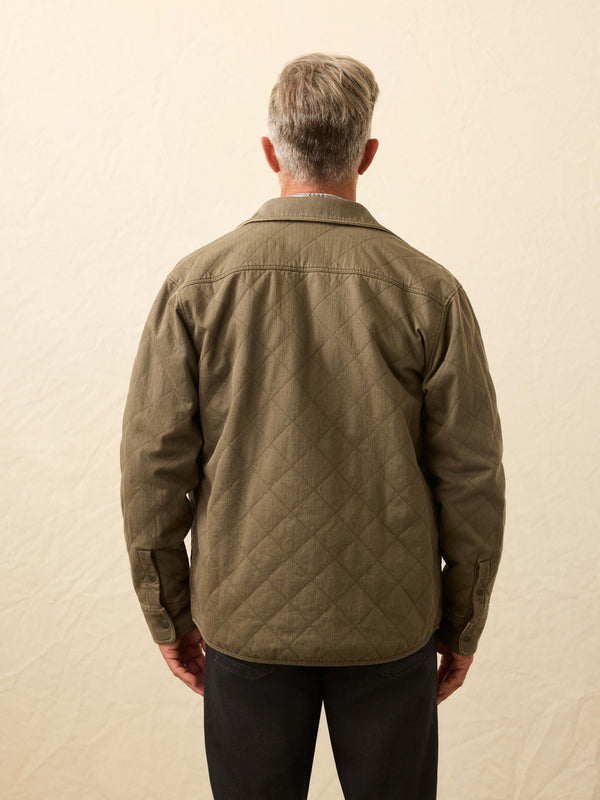 Doug Good Feather Reversible Bondi Jacket - Prairie Olive