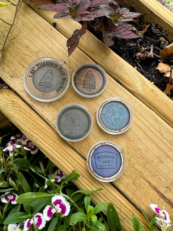 Limited Edition Titanium Nomad Jax Country Club Ball Marker