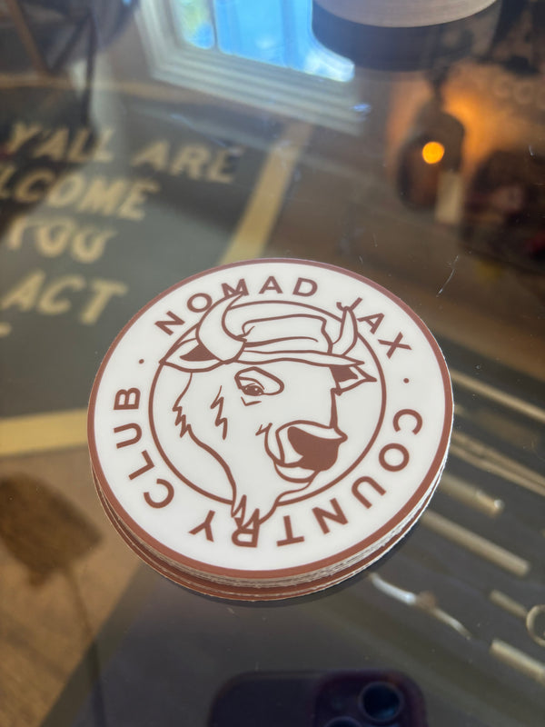 Nomad Jax Country Club Sticker – 3" Round