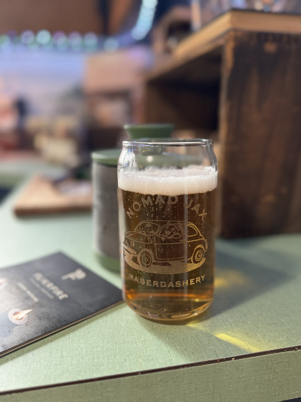 Limited Edition Nomad Jax Beer Can Glass 16oz