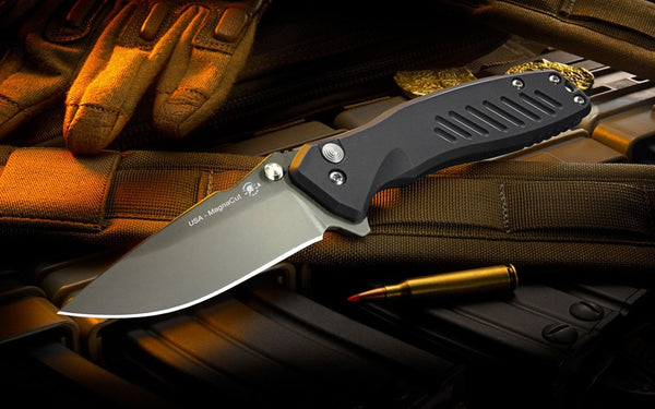 PALLAS "BLACK OUT" BUTTON LOCK- S45VN