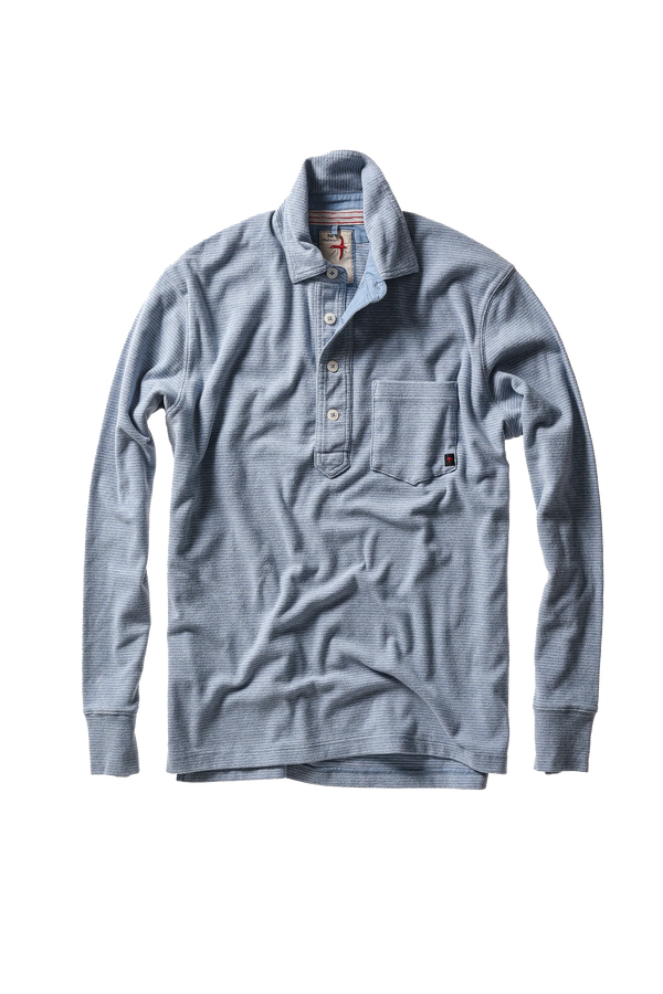 Mariner Polo : Sky Blue / Wht Stripe