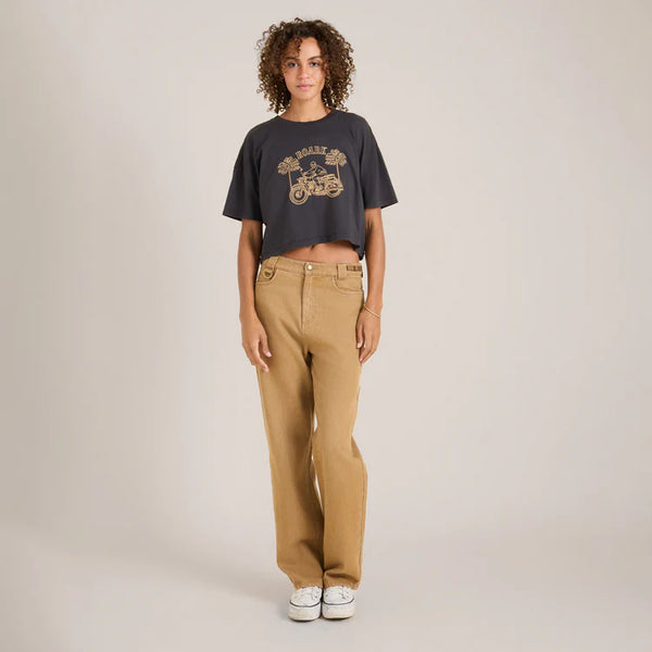 Moto Skeleton Boxy Crop Top