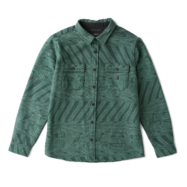 Nordsman Jacquard Long Sleeve Flannel : Dark Forest