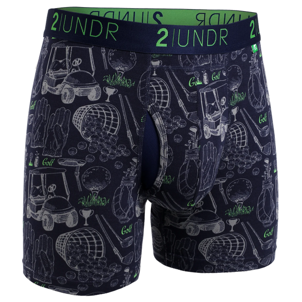 2UNDR Swing Shift Boxer Brief - Range Time Navy (6" inseam)