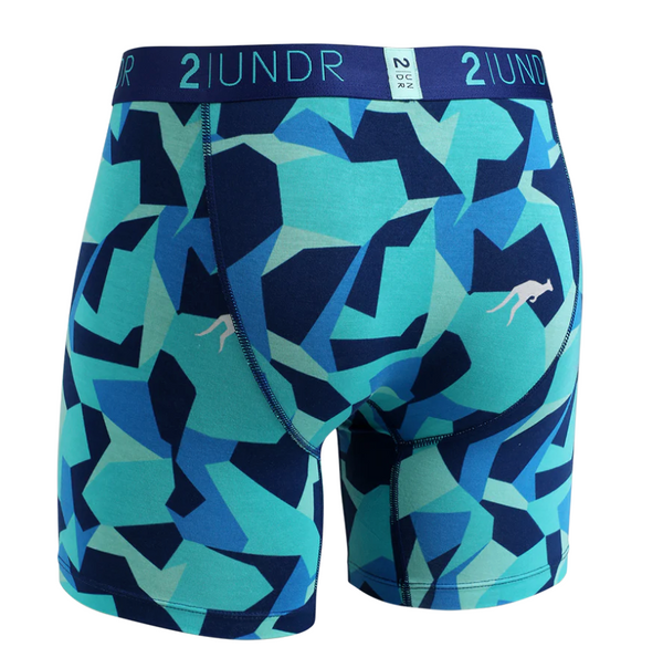 2UNDR Swing Shift Boxer Brief - Water Camo (6" inseam)