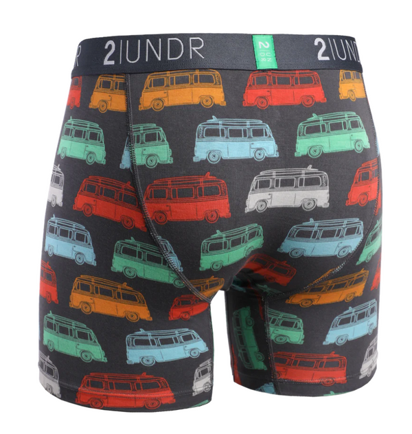 2UNDR Swing Shift Boxer Brief - Surf Bus (6" inseam)