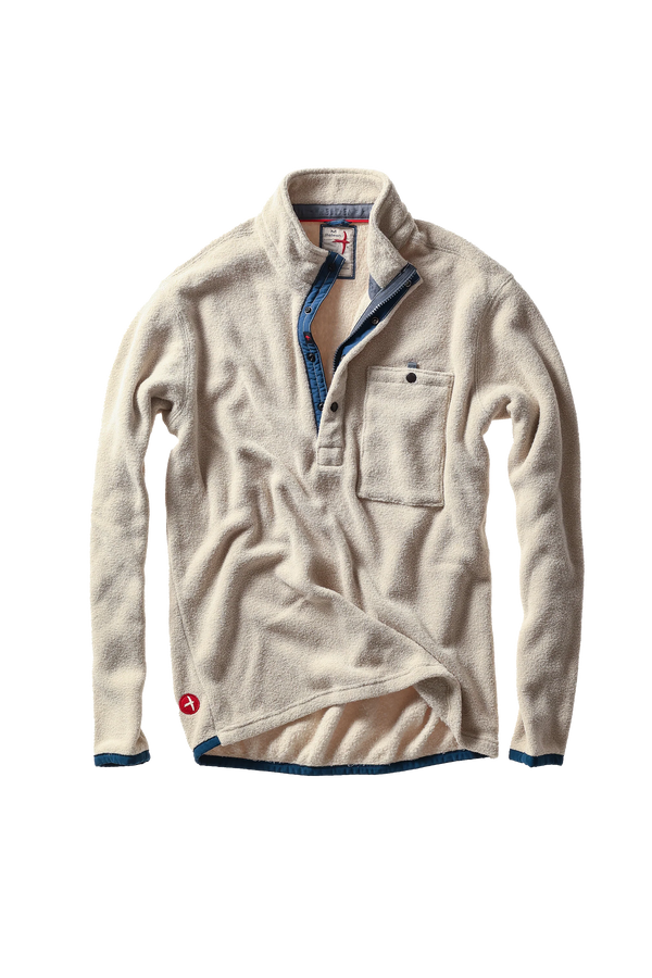 Terry Snap - Zip Mock : Biscuit
