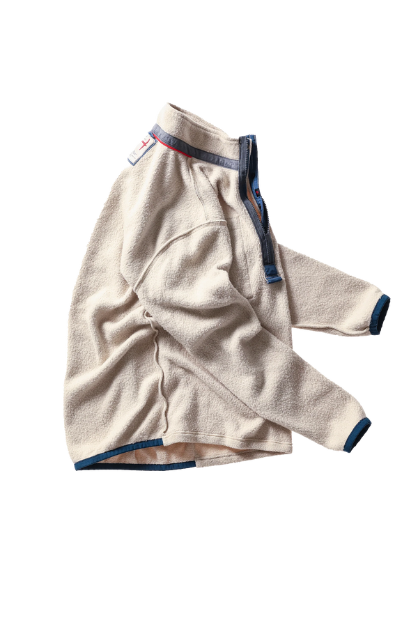 Terry Snap - Zip Mock : Biscuit