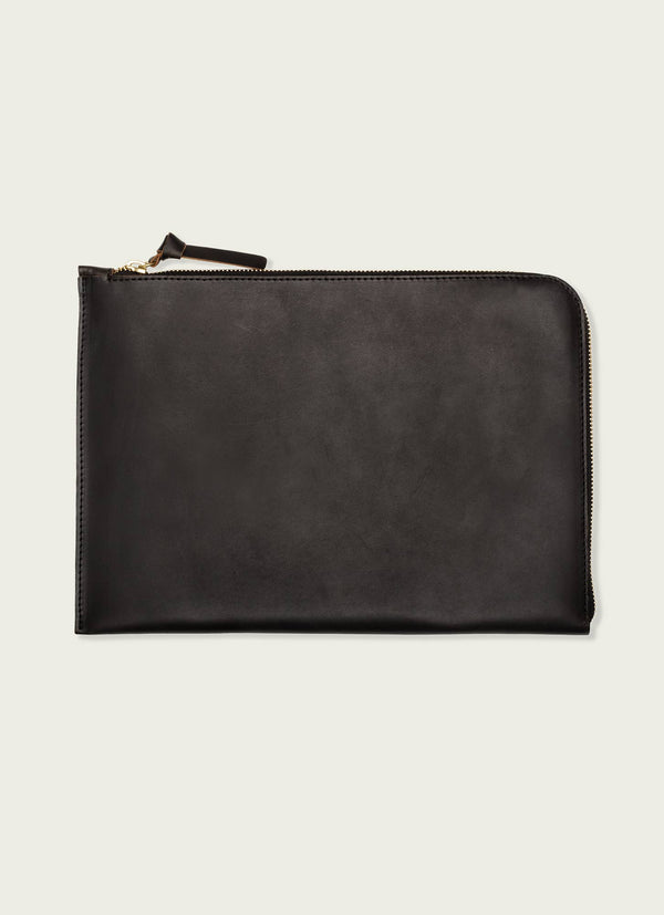 16'' Leather Laptop Sleeve: Tan