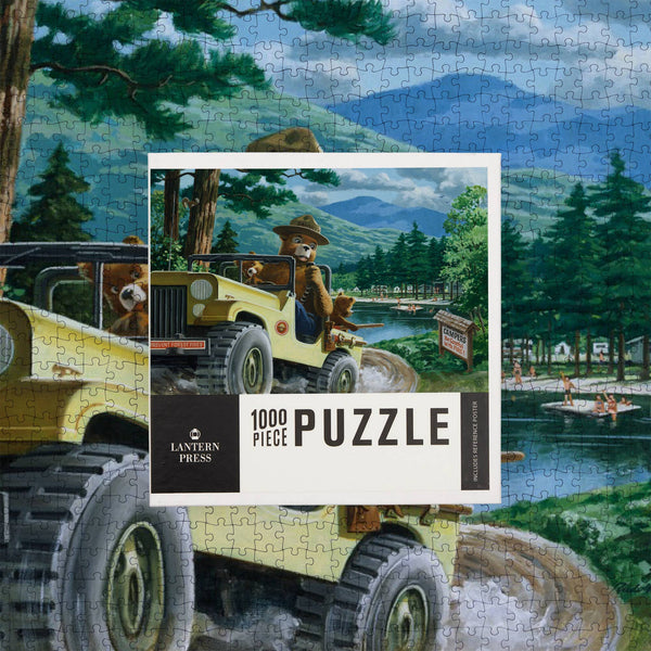 Smokey Bear Leaving in SUV Puzzle
