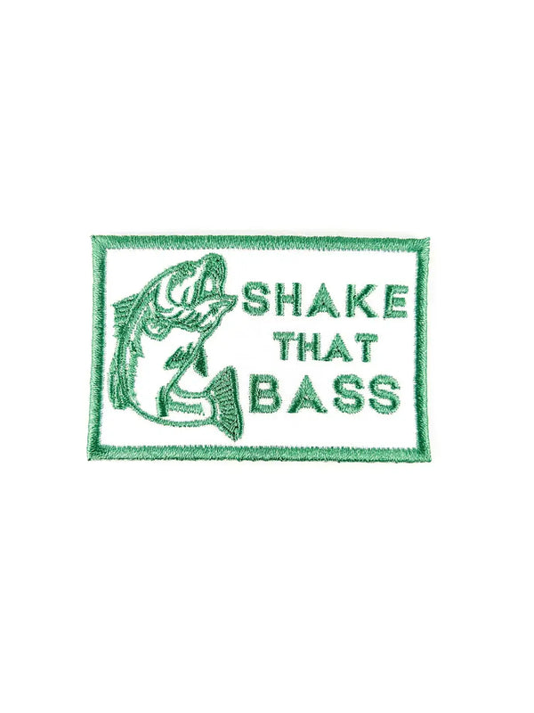 Shake That Bass Embroidered Iron-On Patch