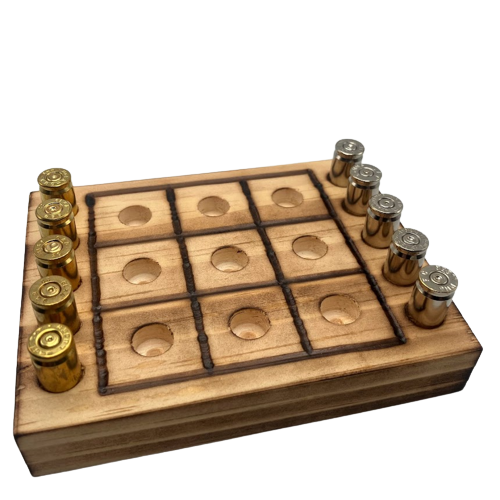 Tic Tac Toe with 9mm Bullet Casings