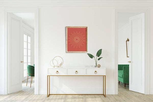 Golden Sunburst: 16x20 inch