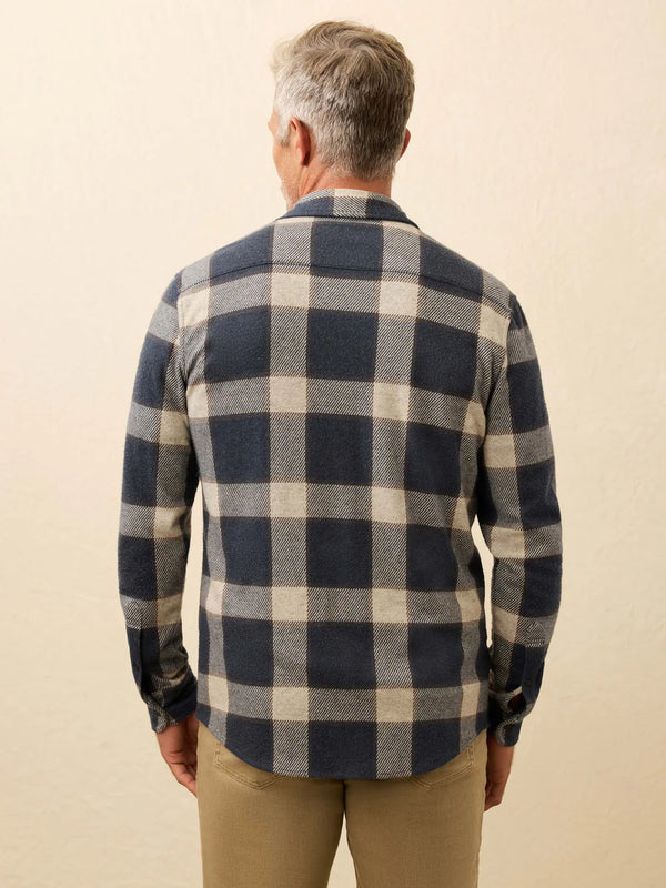 Legend Sweater Shirt : Navy Cloud Plaid