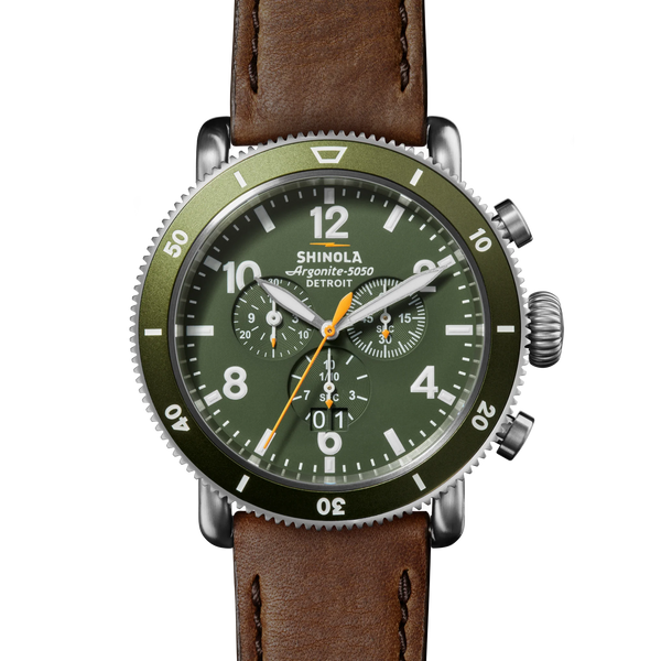 Runwell Sport Chronograph Watch -GIFT SET DARK OLIVE