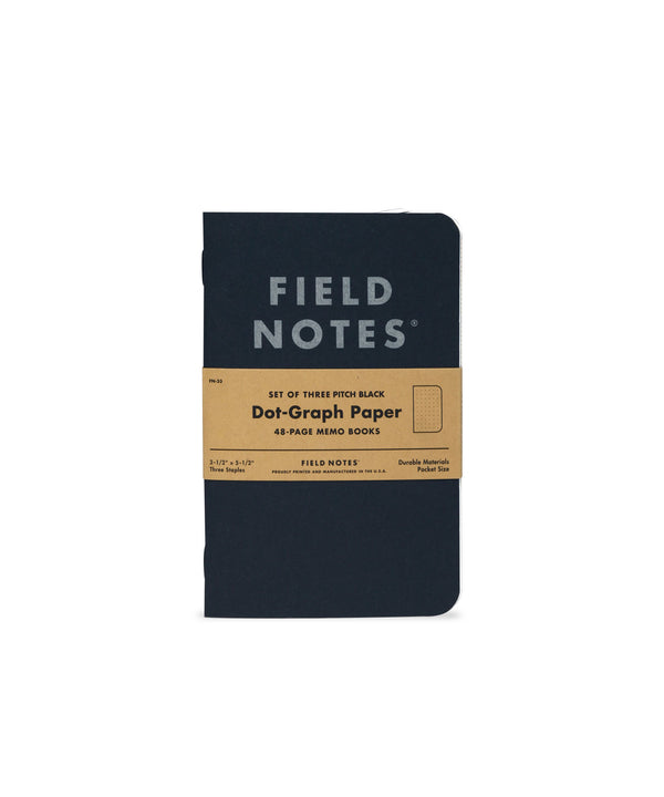 Field Notes Pitch Black Dot - Graph Paper