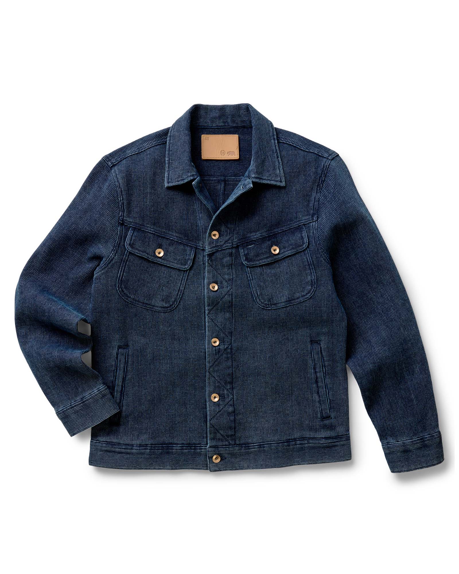The Long Haul Jacket in Rinsed Indigo Waffle – Nomad Jax Haberdashery