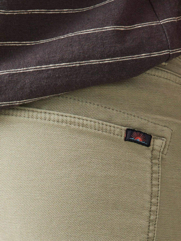 Stretch Terry 5-Pocket Pant- Faded Olive