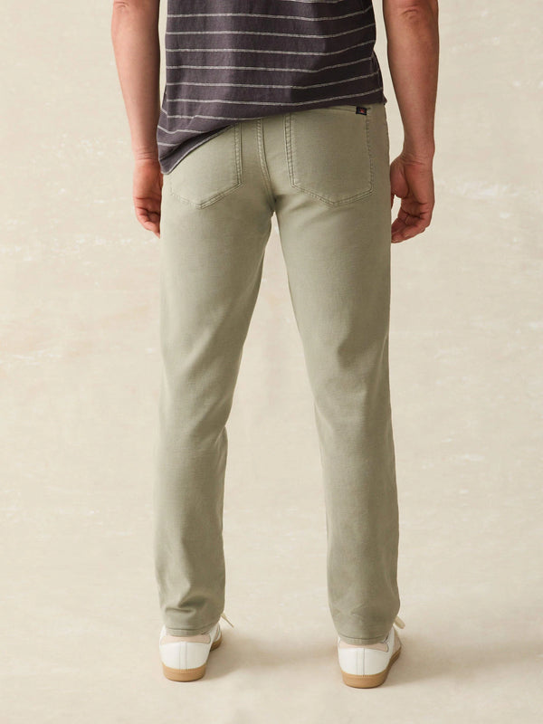 Stretch Terry 5-Pocket Pant- Faded Olive