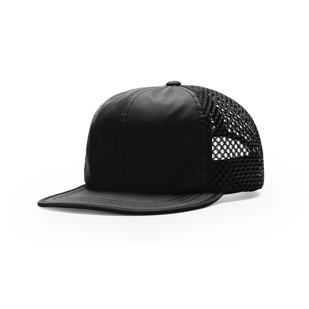 Richardson Rogue Wide Set Mesh Cap - Black