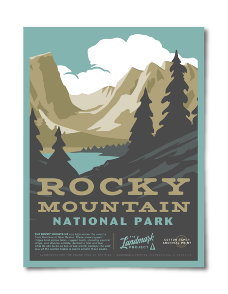 Rocky Mountain National Parks Poster 12x16