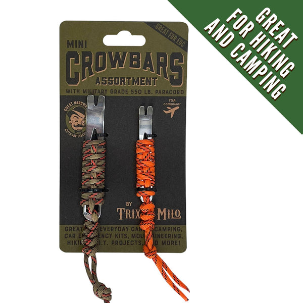 MINI-CROWBAR (x2) w/ Paracord