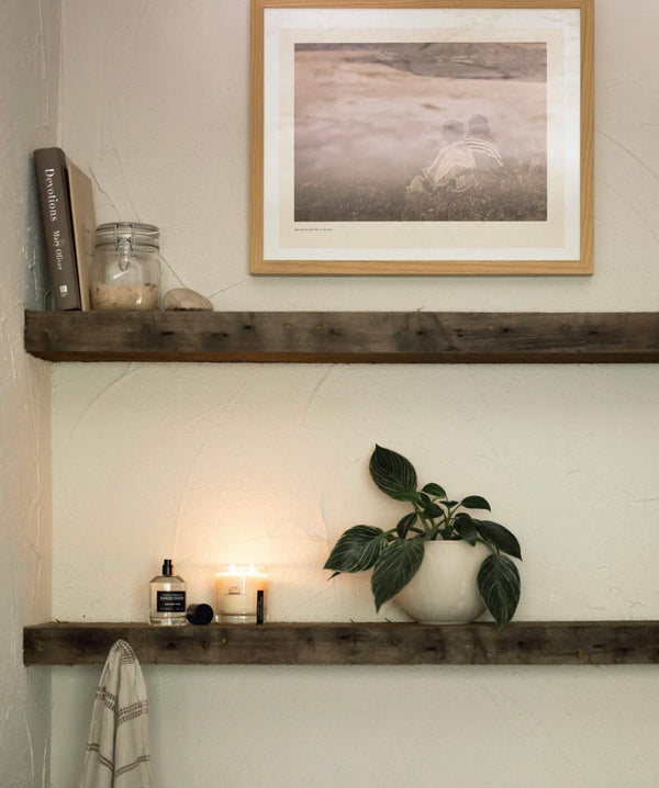 Leather + Pine Candle