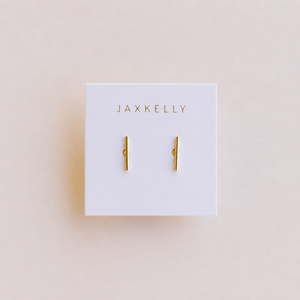 Minimalist - Bar - Gold Earrings