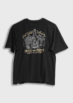 Old Whiskey Pocket Tee: Black