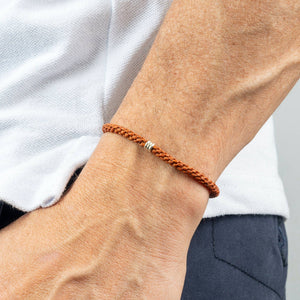 Men's Braided Bracelet | Rope Bracelet | Silver Bracelet | : Olive Gren