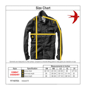 Combat Overshirt - Burnt Navy