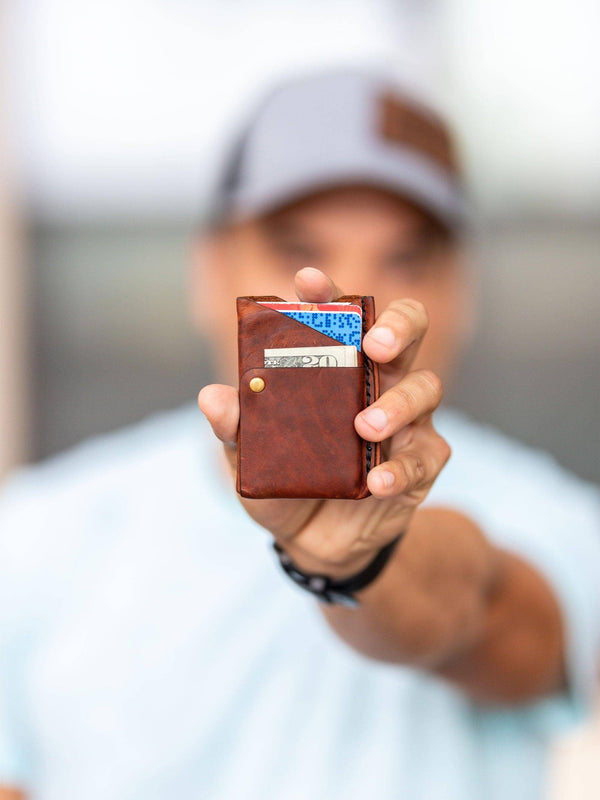 Big Spender Leather Wallet – Pecan – Slim Card Holder